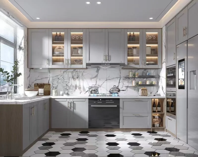 Kitchen cabinets wholesale price from leading interiordoorsupplier.com in China