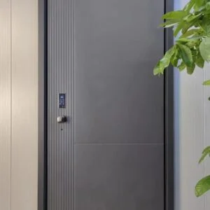 Cast aluminum door