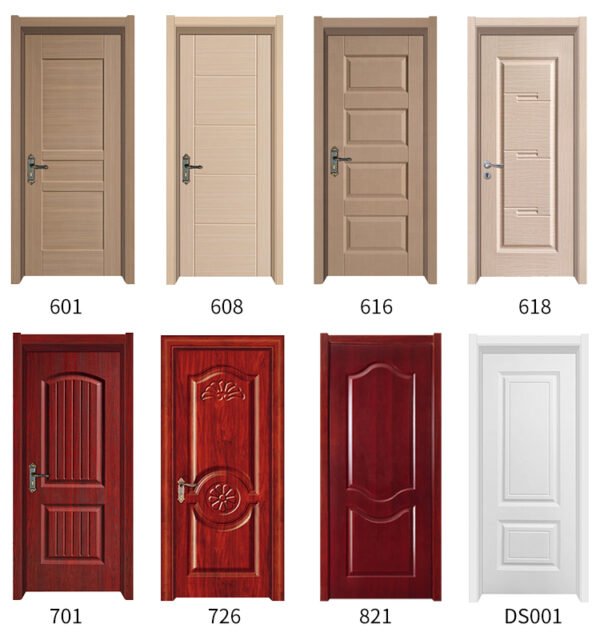 High-quality waterproof Interior Wood WPC doors for houses at wholesale factory competitive prices from a leading furniture manufacturer in China.